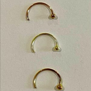 NEW .925 Sterling Silver Nose Rings/Studs